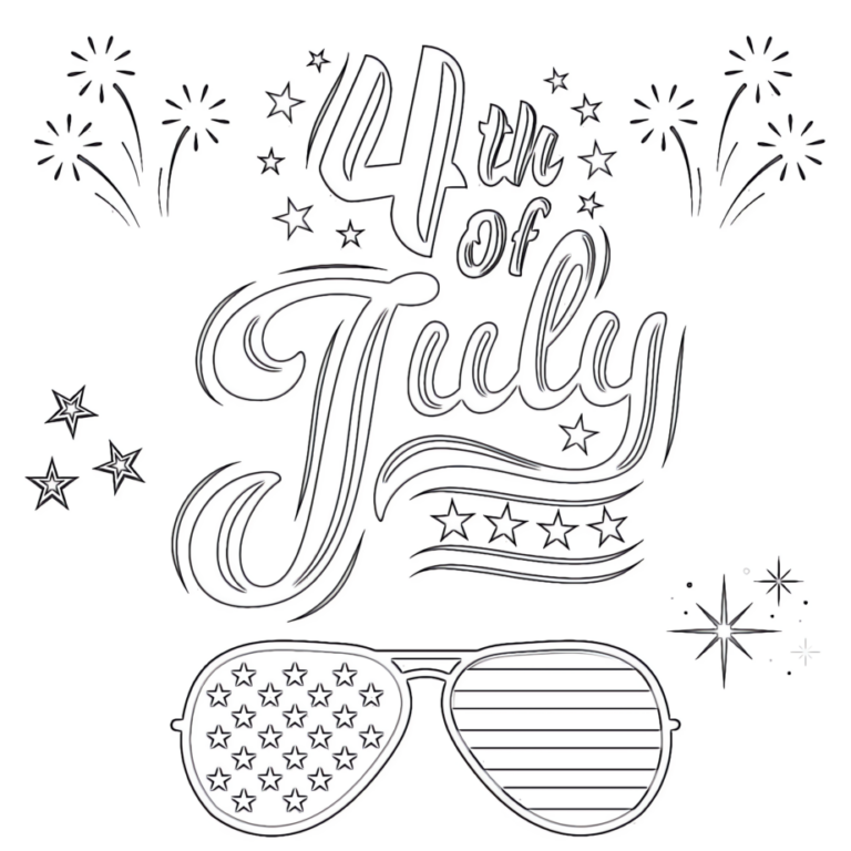 Printable 4th Of July Coloring Pages: Celebrate Independence with Creative Expression