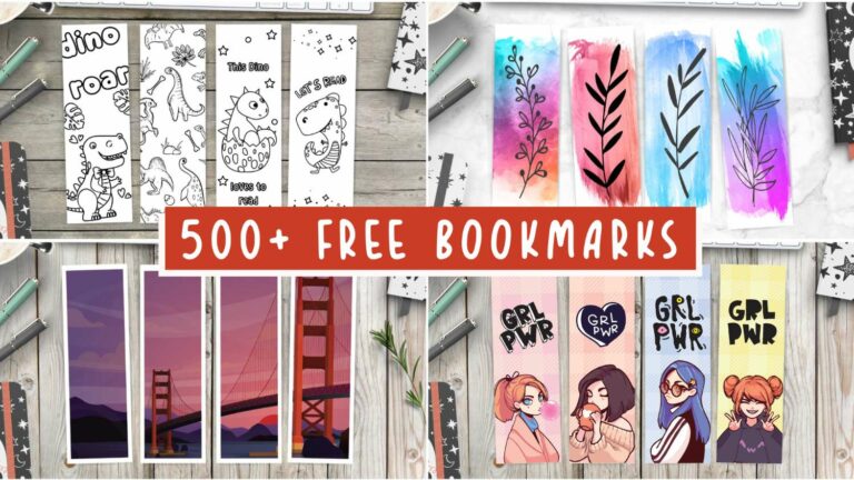 Printable Bookmarks Free: Design, Customize, and Print Your Own