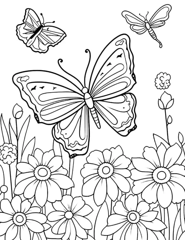 Printable Butterfly Coloring Sheets: A Fluttery Delight for All Ages