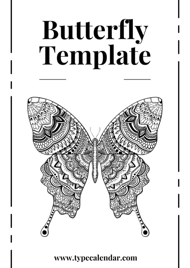 Printable Butterfly Template: A Guide to Creative Expressions