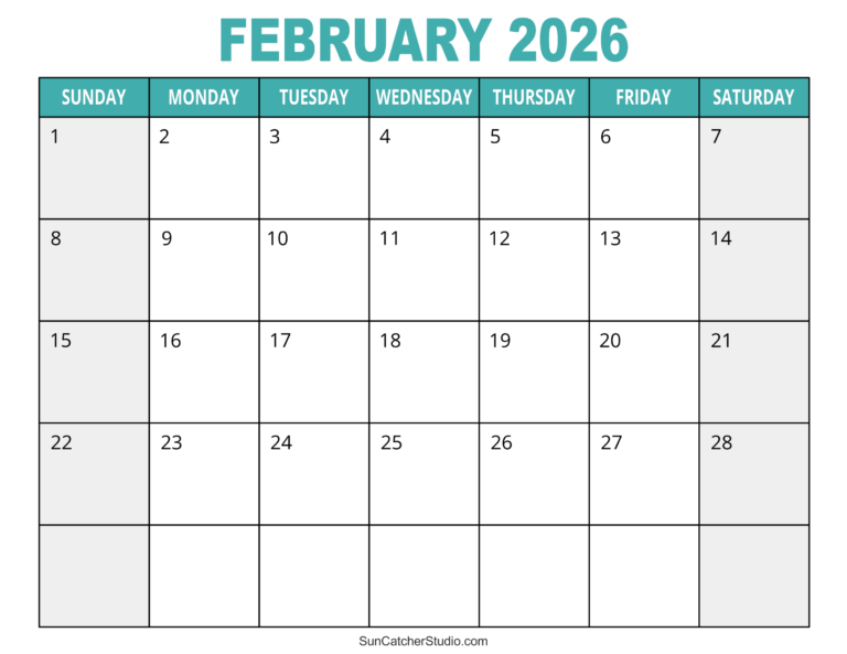 Printable Calendar February 2026: A Comprehensive Guide to Staying Organized