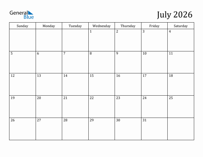 Printable Calendar July 2026: A Comprehensive Guide to Design, Customization, and Practicality