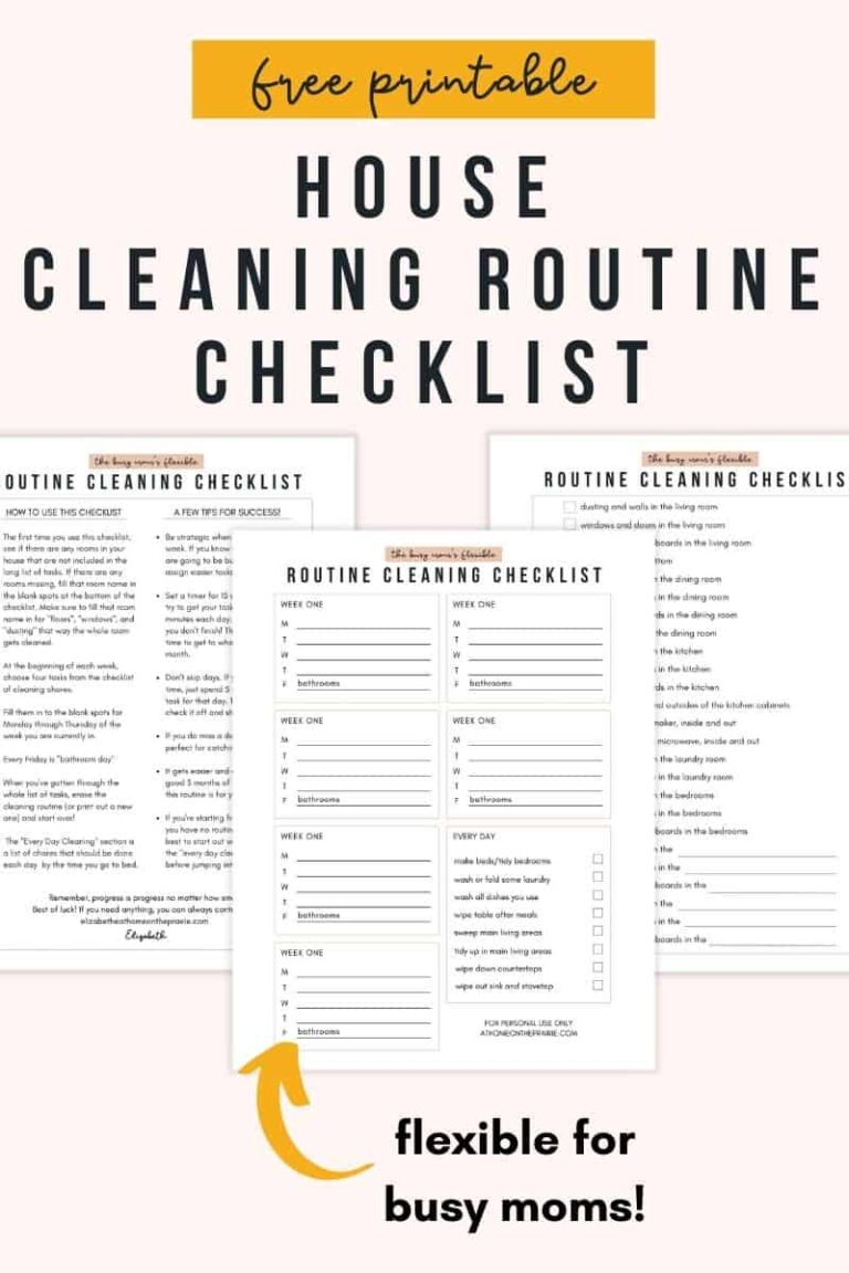 Printable Cleaning Schedule: Your Guide to a Spotless Home