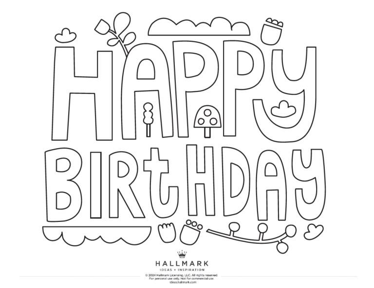 Printable Coloring Birthday Cards: A Creative and Cost-Effective Way to Celebrate