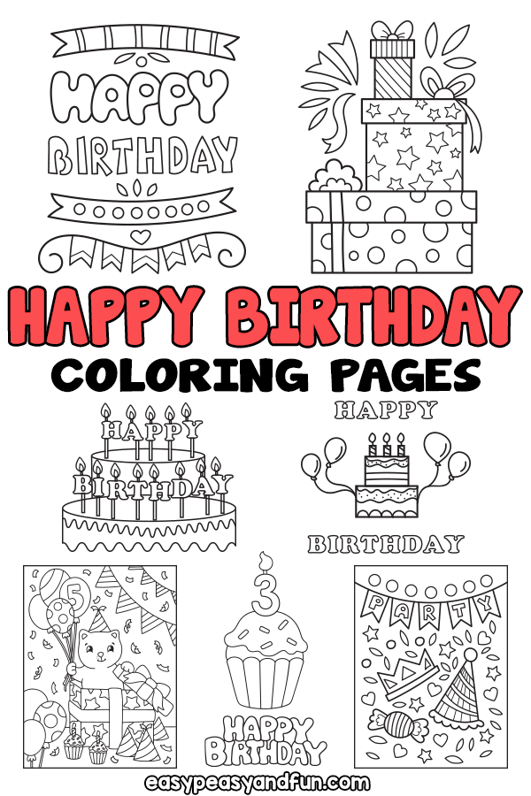 Printable Coloring Cards For Birthdays: A Creative and Educational Gift Idea