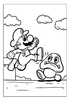 Printable Coloring Pages Mario: A Creative Adventure for All Ages