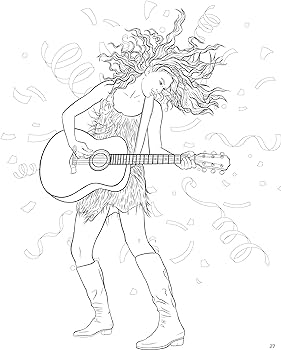 Printable Coloring Pages Taylor Swift: A Creative and Educational Delight for Fans