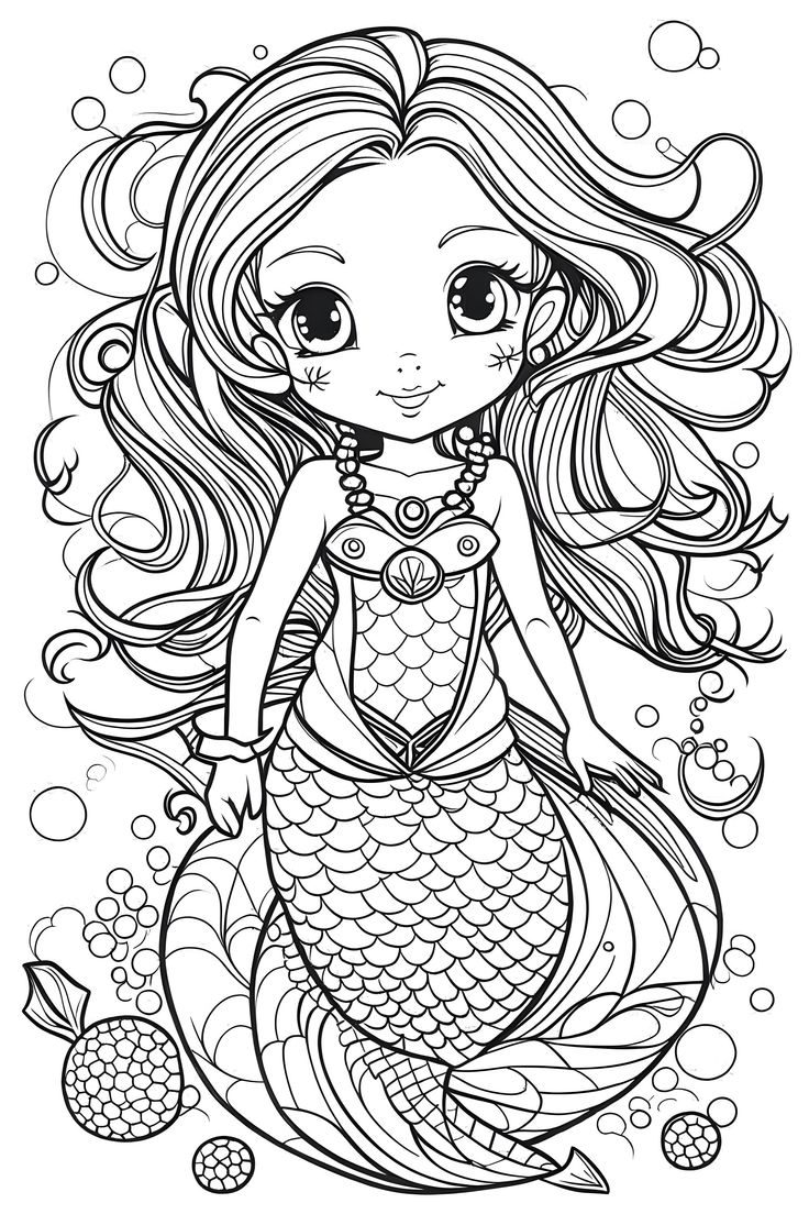 Printable Coloring Pictures Of Mermaids: Dive Into a World of Imagination