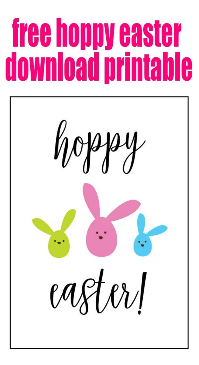 Printable Easter Bunny: A Hoppy Way to Celebrate