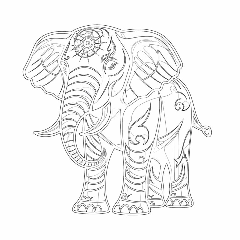 Printable Elephant Coloring Pages: A Fun and Educational Activity for All Ages