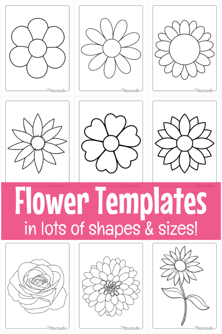 Printable Flower Template: A Comprehensive Guide to Crafting Floral Designs