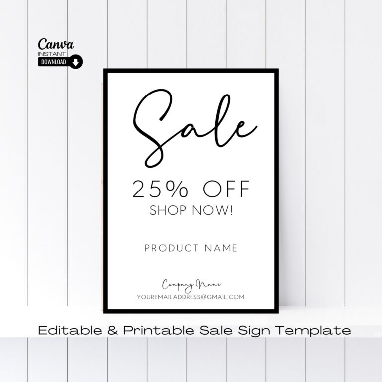 Printable For Sale Signs: A Comprehensive Guide to Design, Customization, and Marketing