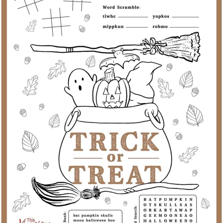 Printable Halloween Activity Sheets: Spooky Fun for All Ages