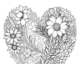 Printable Heart Pictures To Color: A Guide to Relaxation and Creativity