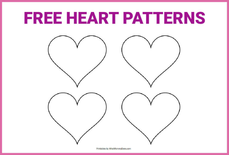 Printable Heart Templates: Your Guide to Creating Love-Filled Designs