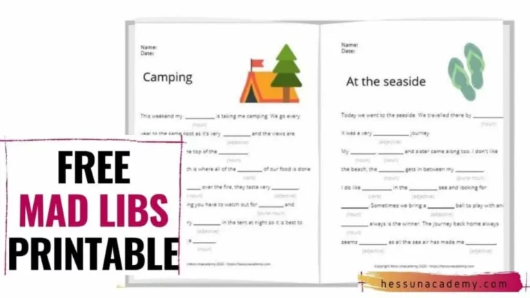 Printable Mad Libs Free: Unleash Your Imagination and Have a Blast!