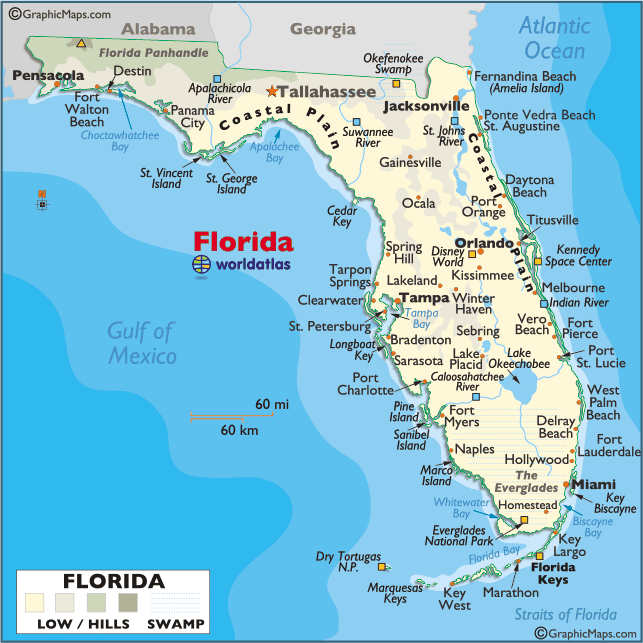 Printable Map of Florida: A Comprehensive Guide to Navigating the Sunshine State