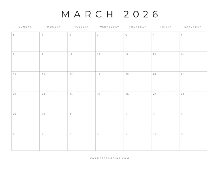 Printable March 2026 Calendar: A Comprehensive Guide for Planning and Organization