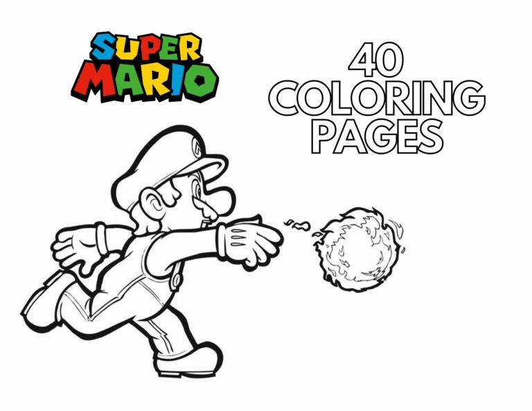 Printable Mario Brothers Coloring Pages: A Fun and Educational Activity for Kids