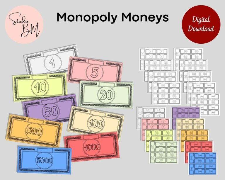 Printable Monopoly Money: Your Guide to Creating and Using Custom Currency