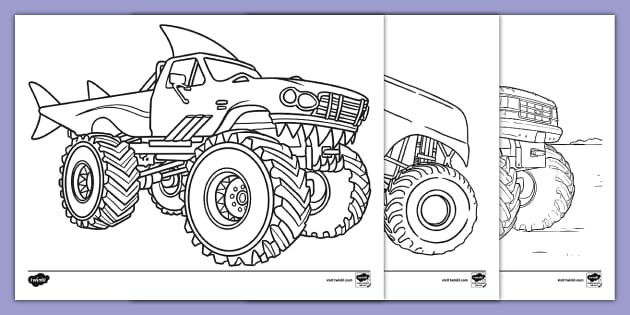 Printable Monster Truck Coloring Pages: A Fun and Educational Activity for Kids