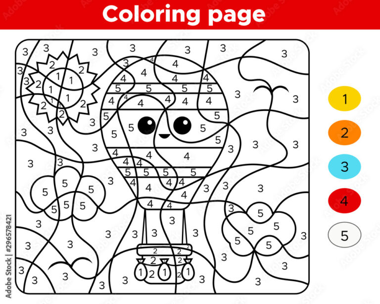 Printable Number Coloring: A Fun and Educational Activity