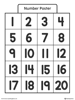 Printable Numbers 1-20: A Comprehensive Guide