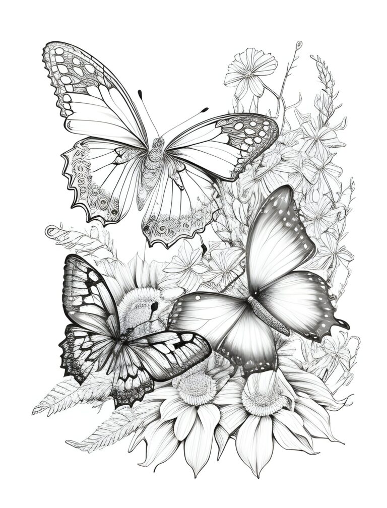 Printable Pictures To Color Of Butterflies: A Relaxing and Creative Pastime