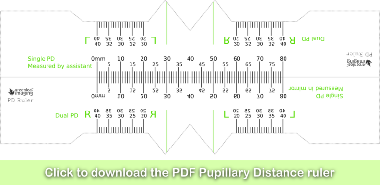 Printable Pupillary Distance Ruler: A Precise Tool for Optometry