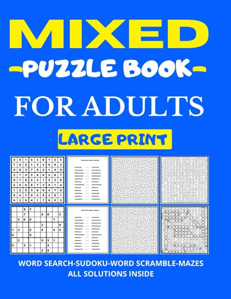 Printable Puzzles For Adults: Unleash Your Inner Genius