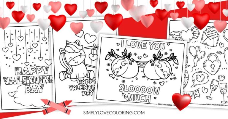 Printable Valentine Cards To Color PDF: A Heartfelt Way to Express Love and Creativity