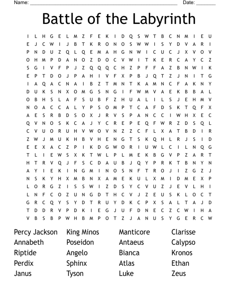 Printable Word Searches: Dive into the Labyrinth of Challenging Puzzles