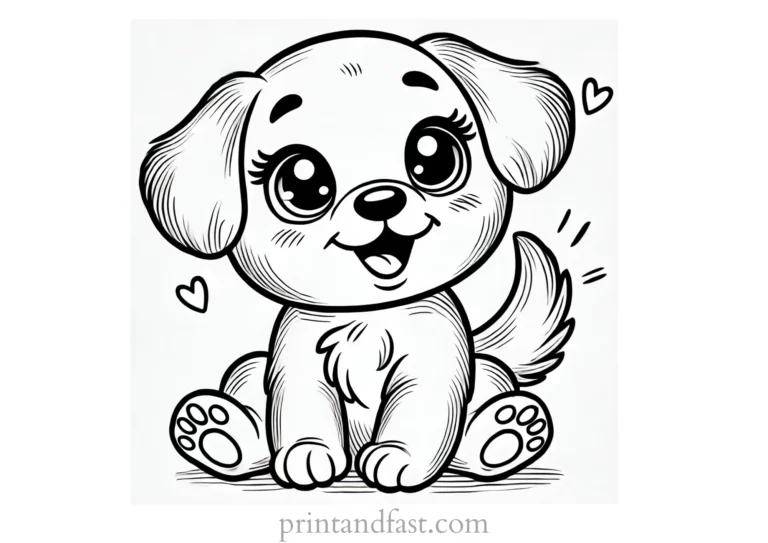 Puppy Printable Coloring Pages: Unleash Creativity and Learning