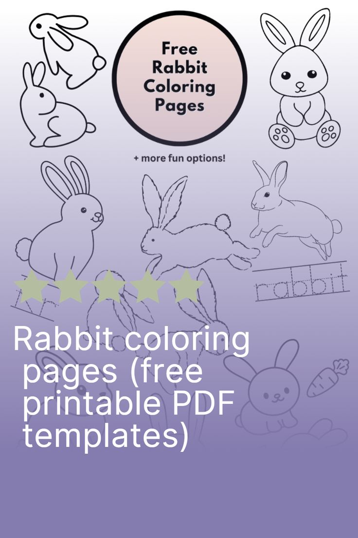 Rabbit Colouring Pages Printable: Unleash Creativity and Learning