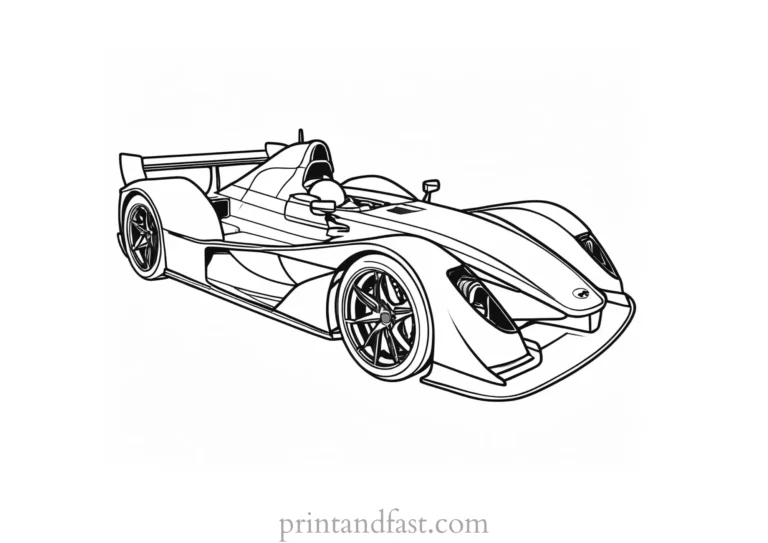 Race Car Printable Coloring Pages: Fueling Creativity and Imagination