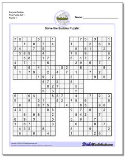 Samurai Sudoku Printable: The Ultimate Puzzle Challenge