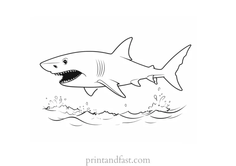 Shark Coloring Pages Printable: A Fin-tastic Adventure for Kids