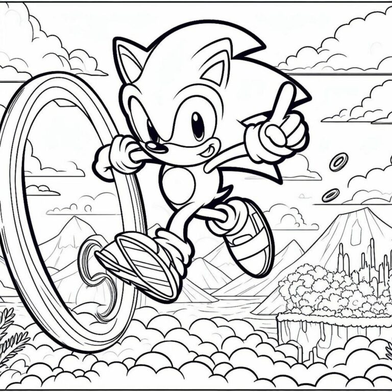 Sonic Coloring Pages Printable: Explore the World of Speed and Adventure