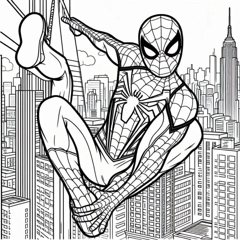 Spiderman Coloring Pages Printable: Unleash Your Creativity and Explore the World of Your Friendly Neighborhood Superhero