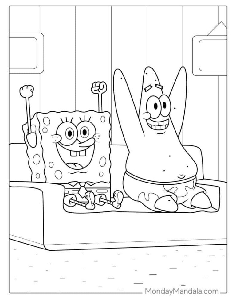 Spongebob Printable Coloring Pages: A Fun and Educational Activity for All Ages