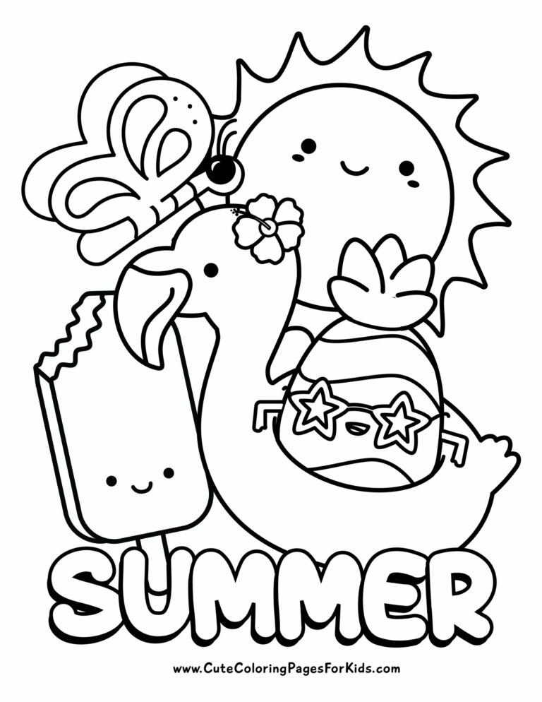 Summer Coloring Pages Printable PDF: A Fun and Educational Activity for Kids