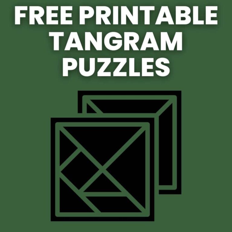 Tangram Puzzles Printable: Unlock the Power of Creative Problem-Solving