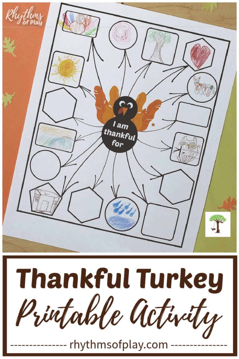 Thankful Turkey Printable: Expressing Gratitude and Creativity This Thanksgiving