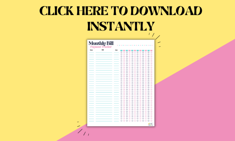 The Ultimate Guide to Printable Bill Trackers: Take Control of Your Finances