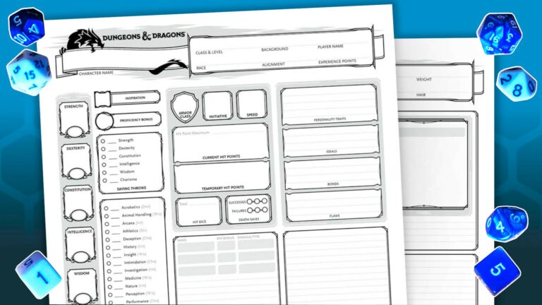 The Ultimate Guide to Printable D&D Character Sheets: Enhance Your Gaming Experience