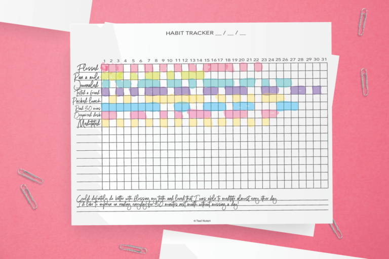 The Ultimate Guide to Printable Habit Trackers: Transform Your Life, One Habit at a Time