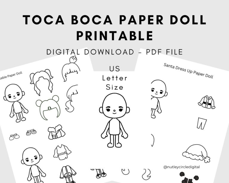 Toca Boca Paper Doll Printable: A Guide to Creativity and Education