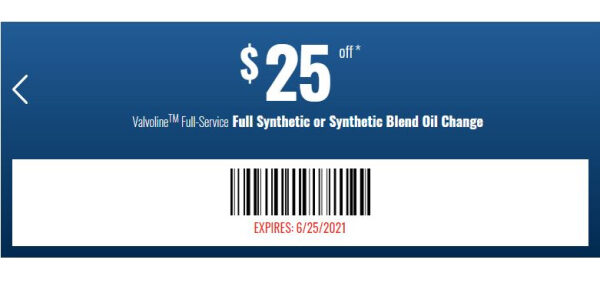 Valvoline Oil Change Coupon $25 Off Printable: Save Big on Your Next Oil Change