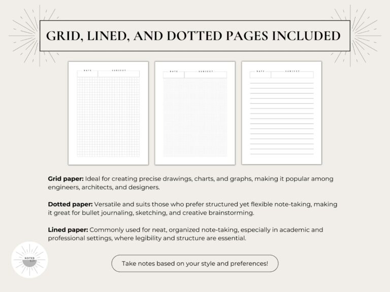 Versatile Dotted Paper Printables: Customization, Organization, and Creativity at Your Fingertips