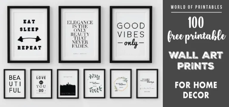 Wall Decor Free Printables For Decor: Elevate Your Walls Without Breaking the Bank